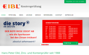 Sachverständiger Hans Peter Eibl - weiterer Erfolg im langen Kampf gegen Abrechnungen durch Bank