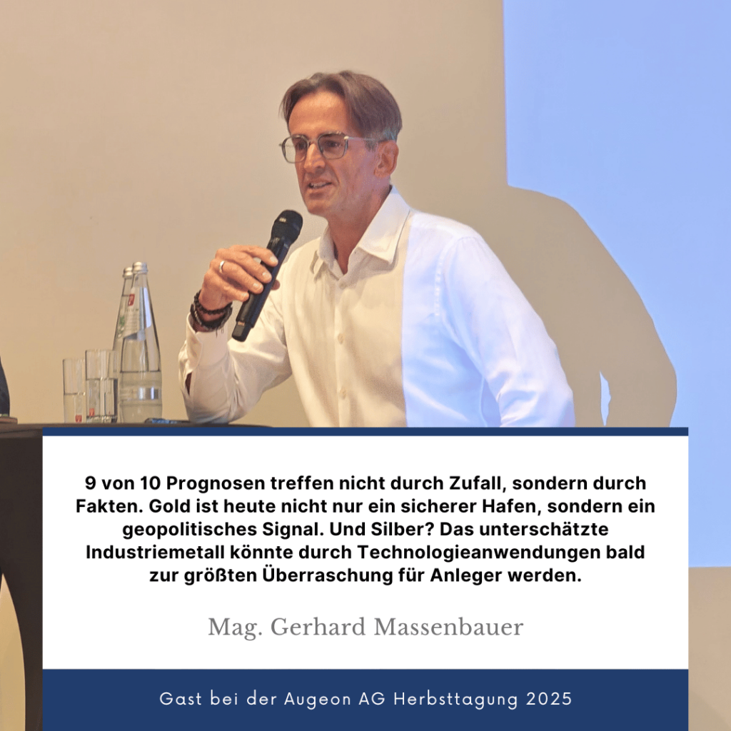 Industriemetalle als Investment - Mag. Gerhard Massenbauer bei der Augeon Herbsttagung 2025