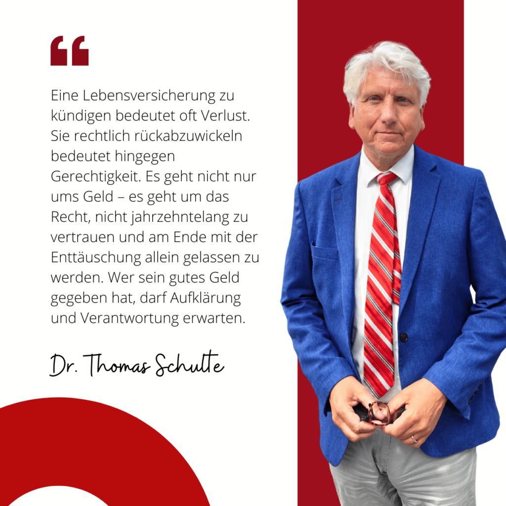 Die große Entzauberung – wie die Lebensversicherung ihren Status als sichere Altersvorsorge verlor und warum heute neue Fragen gestellt werden müssen 1 Kündigung Lebensversicherung - Dr Thomas Schulte