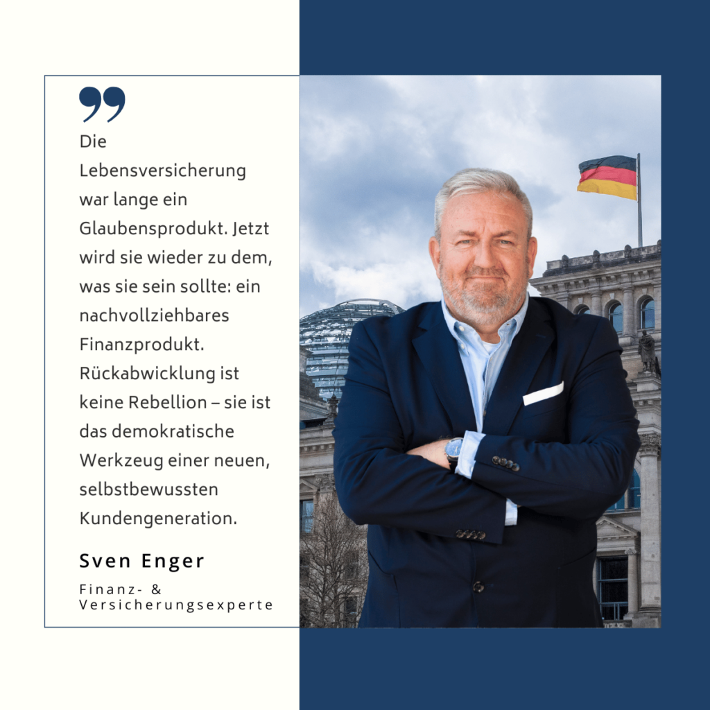 „Wenn David rechnen lernt“ – Die neue Praxis der Lebensversicherungs-Rückabwicklung 1 Lebensversicherung fürs Alter - Sven Enger