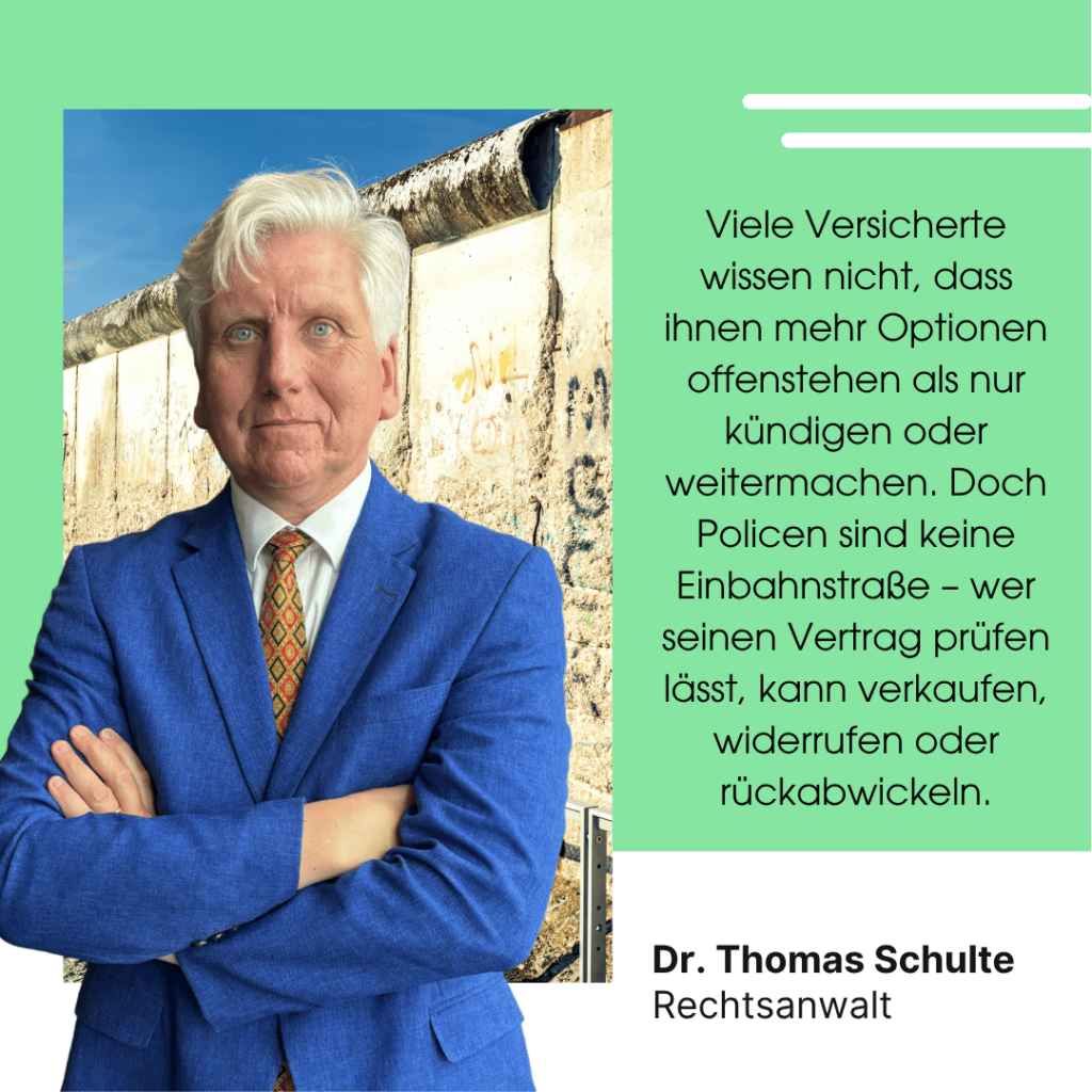 Lebensversicherung widerrufen - Dr Thomas Schulte